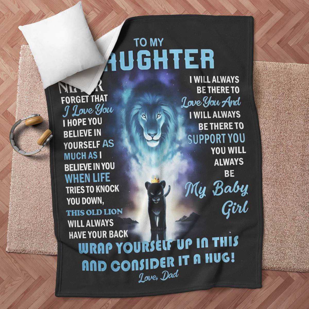 Daughter Never Forget Blanket From Dad