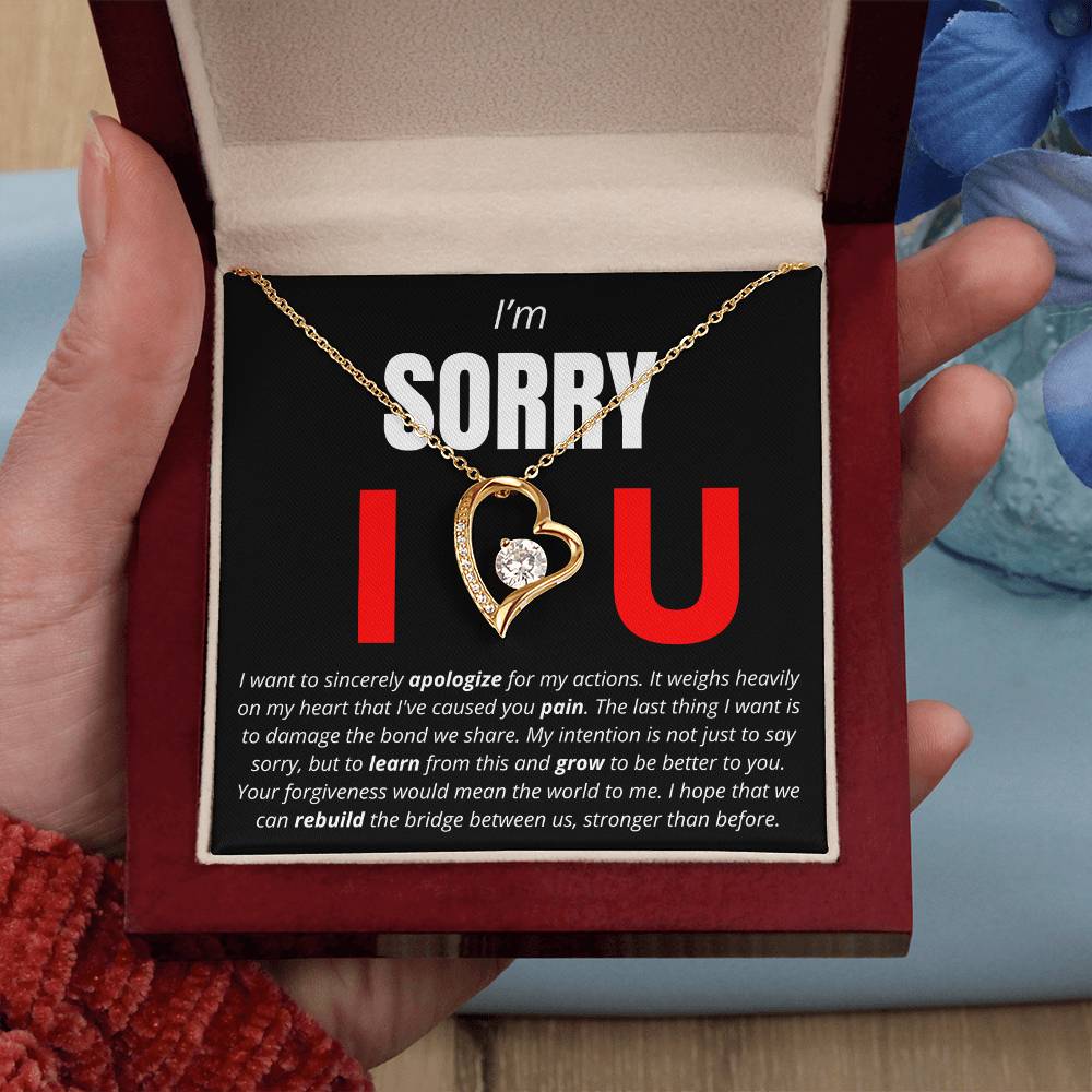 I'm Sorry. I Love You - Forever Love Necklace