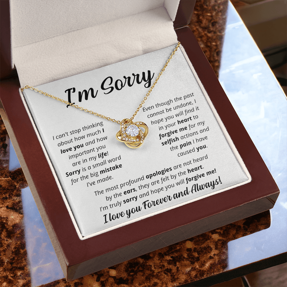 I'm Sorry - Soulmate - Love Knot Necklace