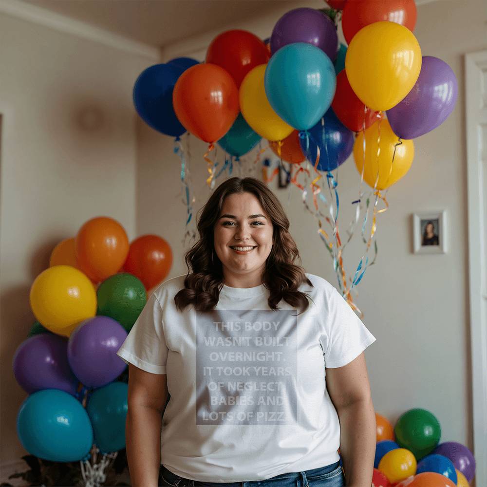 This Body Wasn't Built Overnight Tank Top – Unisex Funny Shirt for Summer, Gym, or Beach