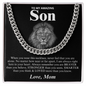 To My Amazing Son - Love Mom - Cuban Link Chain