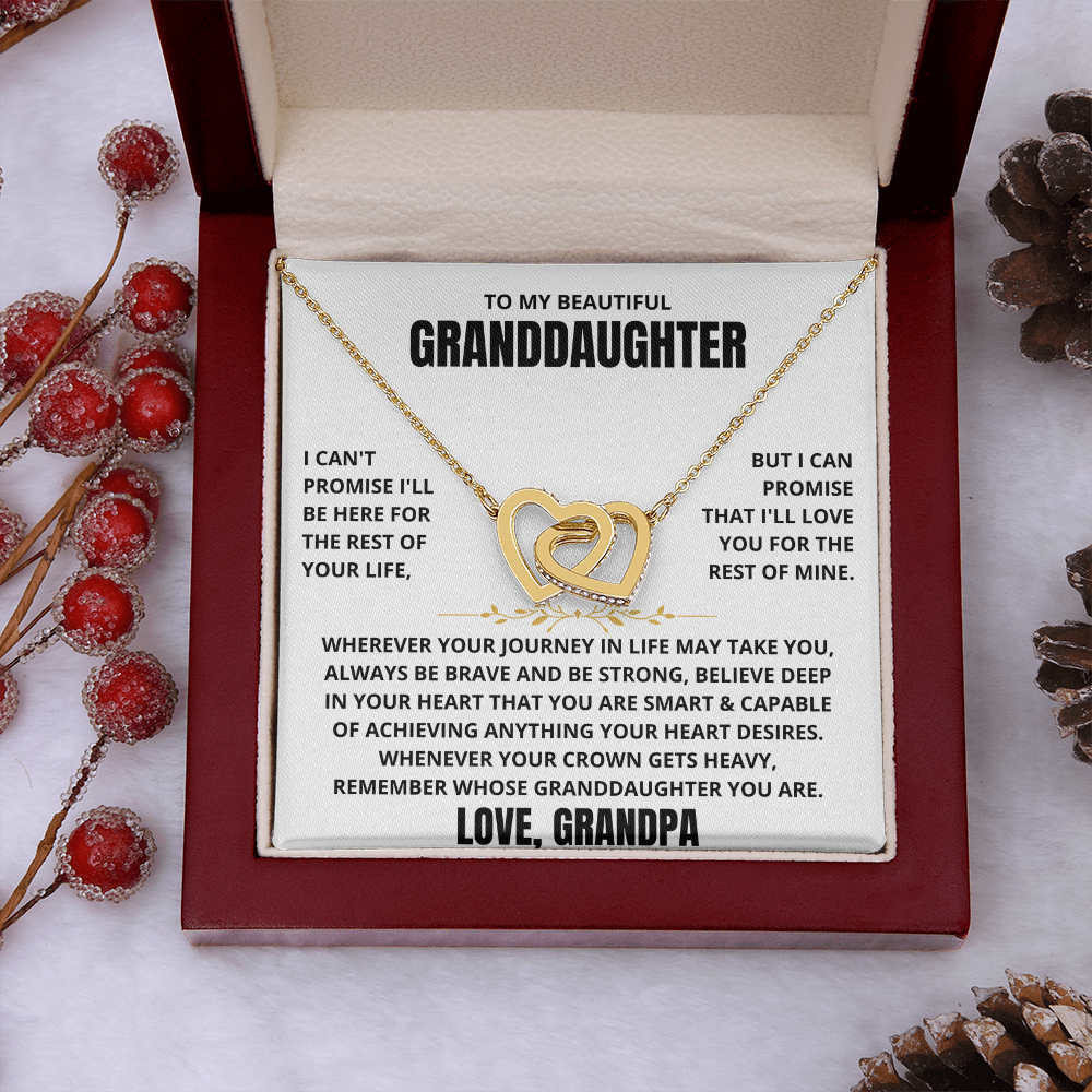 To My Granddaughter - Forever Linked Hearts - Gift Set