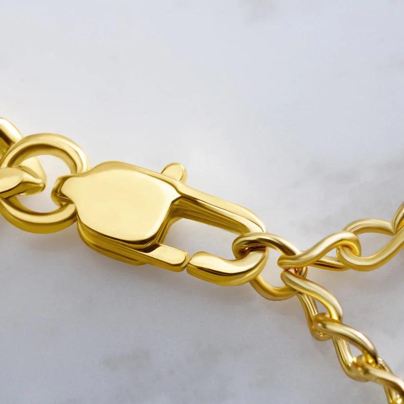 To My Handsome Husband - Straighten Your Crown - Cuban Link Chain - CHARMING FAMILY GIFT LLC