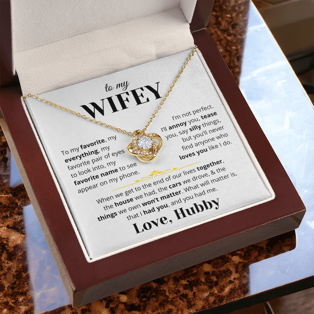To My Wifey - Love Knot Gift Set