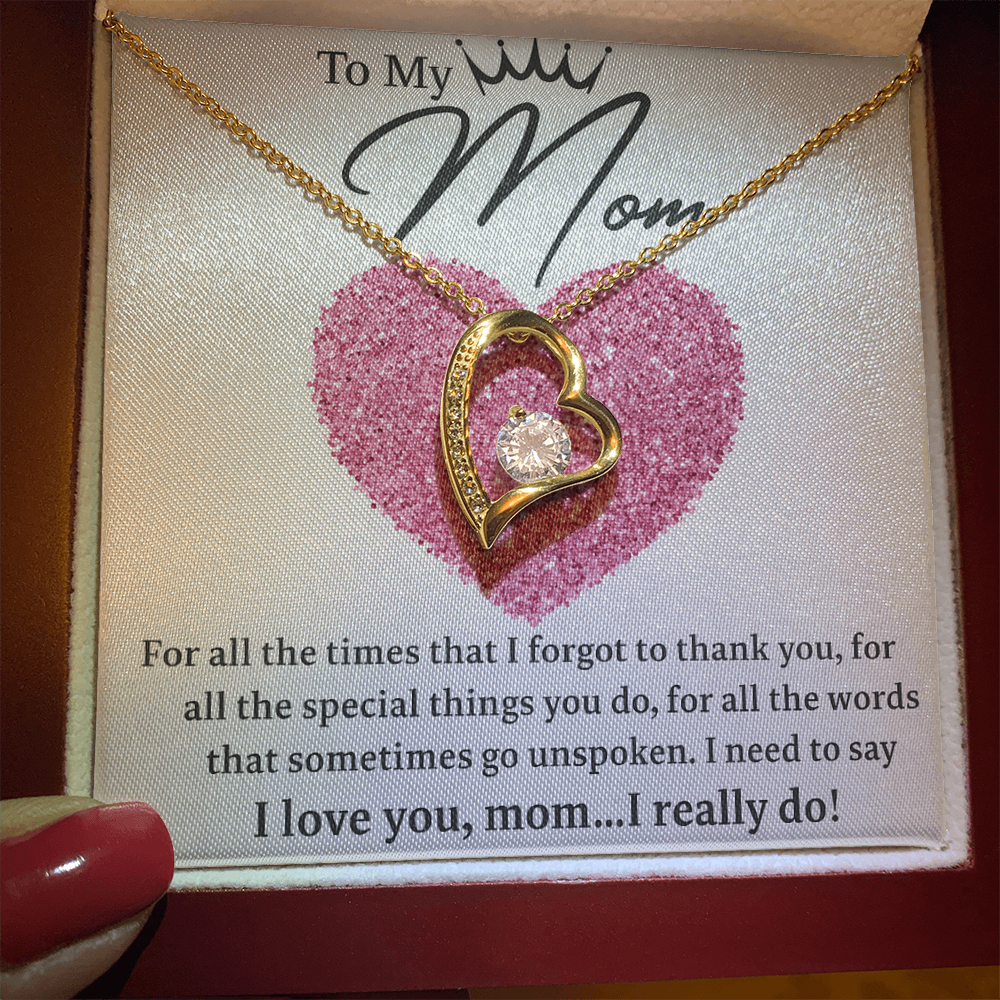 To my Mom! | Heart Pendant | Mothers Day