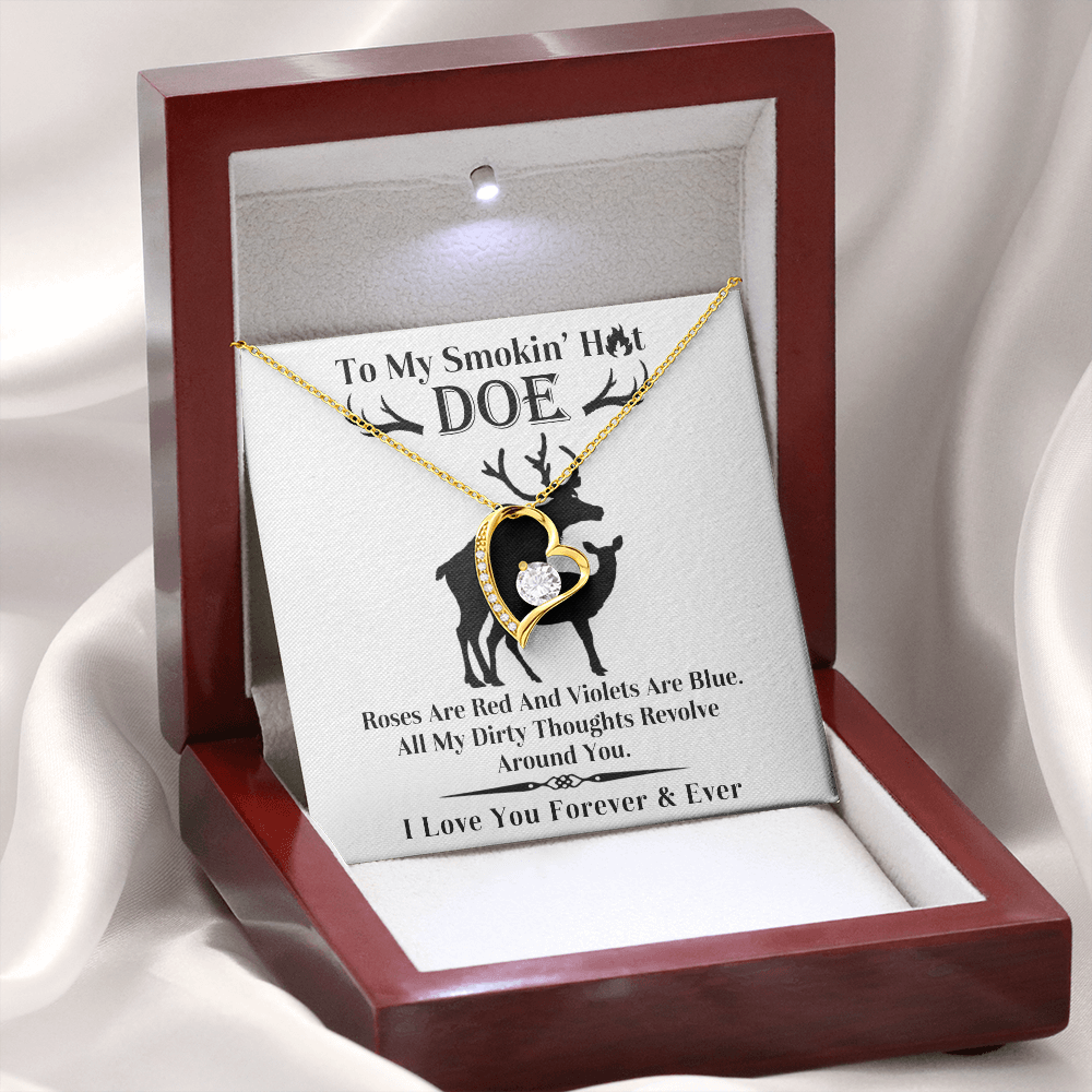 Wife - Roses Are Red Forever Love Necklace