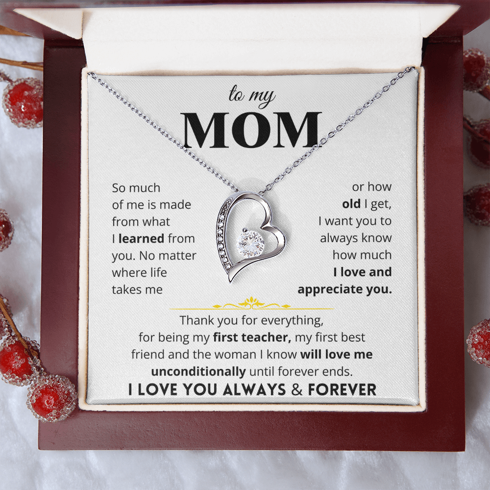 To My Mom - Love Letter Necklace - Gift Set