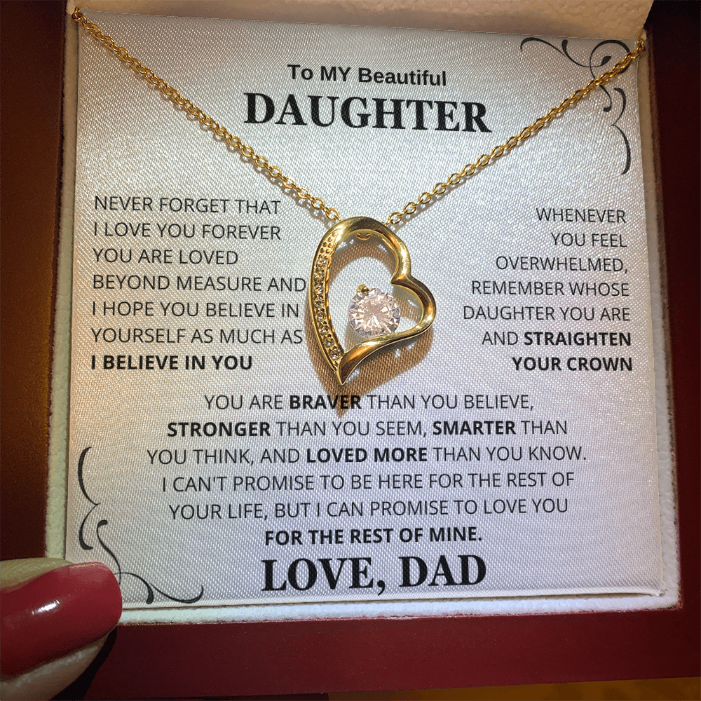 To My Daughter – Love You Forever Necklace