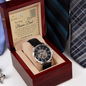 To My Bonus Dad - I'm Thankful every day - Watch Gift Set