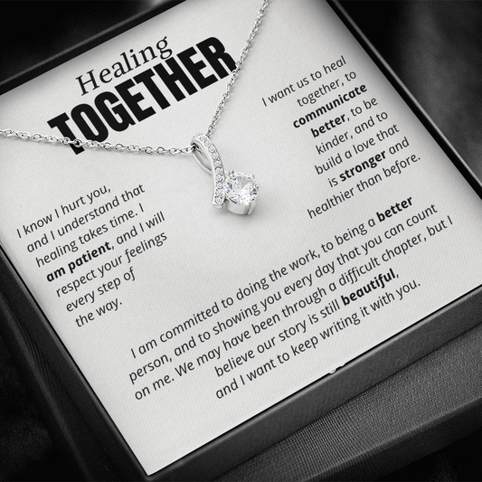 Healing Together Necklace for Her – I'm Sorry Apology & Reconciliation Gift