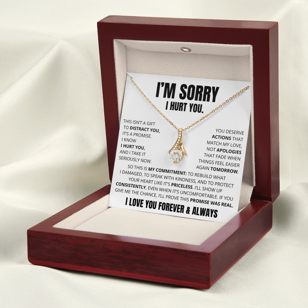 Apology Necklace for Her – “This Is My Promise”