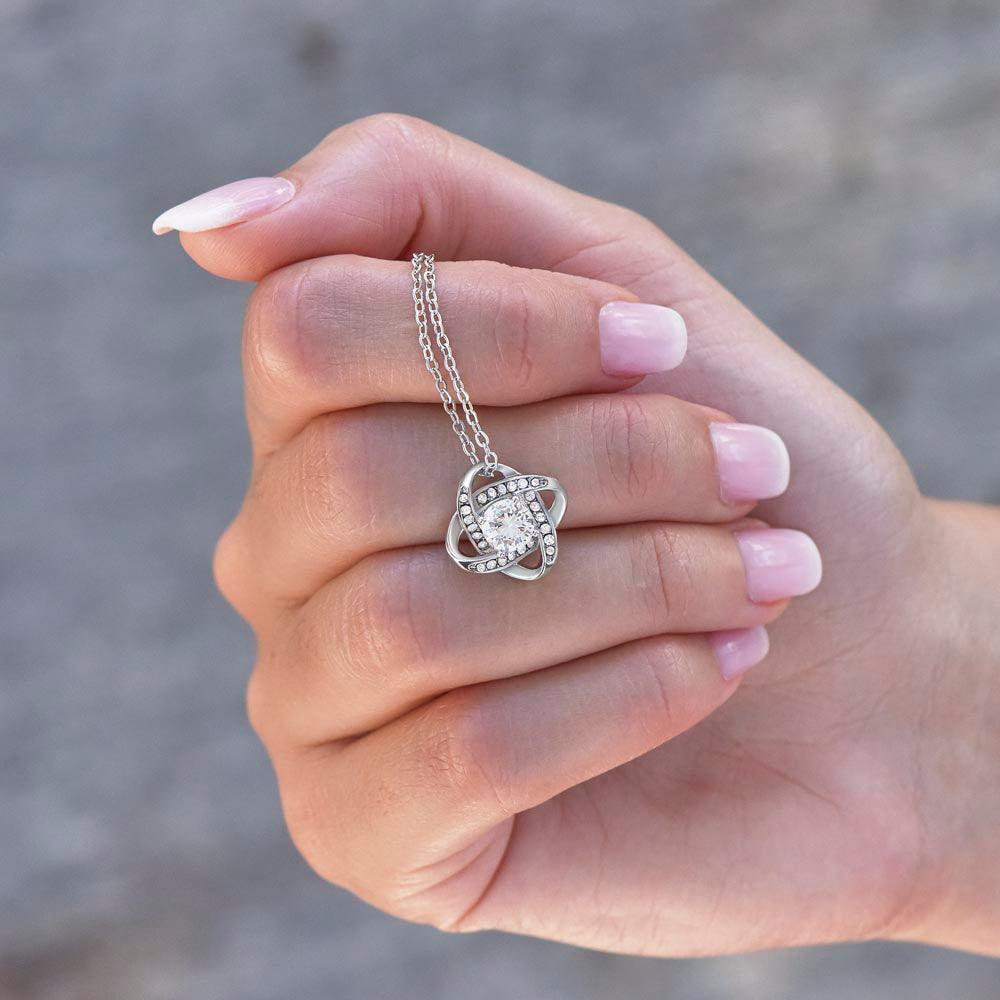 Wife - I Love You - Love Knot Necklace