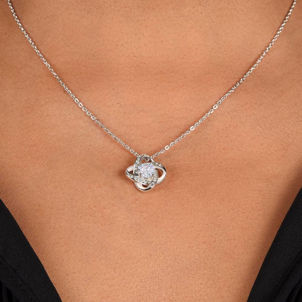 Wife - I Love You - Love Knot Necklace