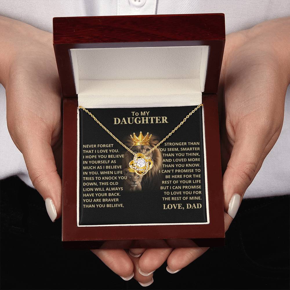 Beautiful Daughter Gift, This old lion will always have your back