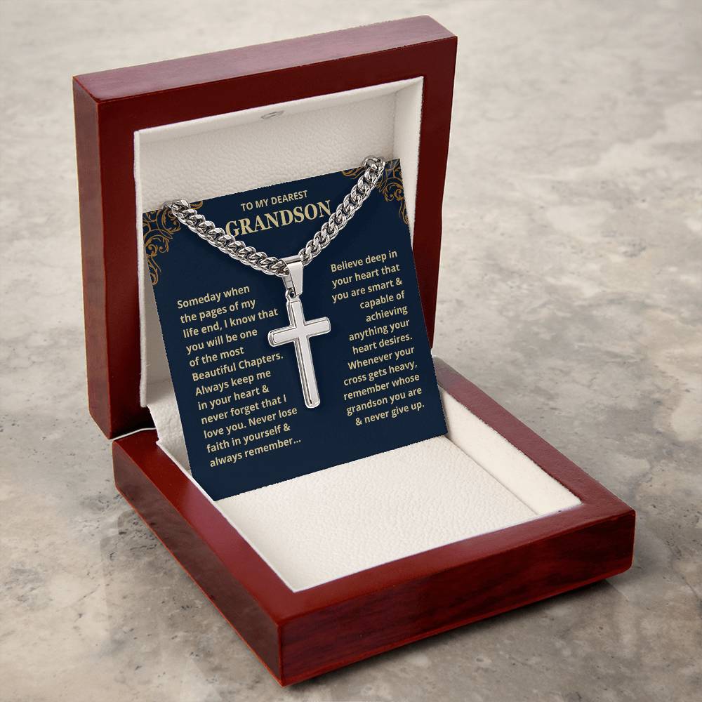 Grandson, Never Lose Faith - Chain Necklace