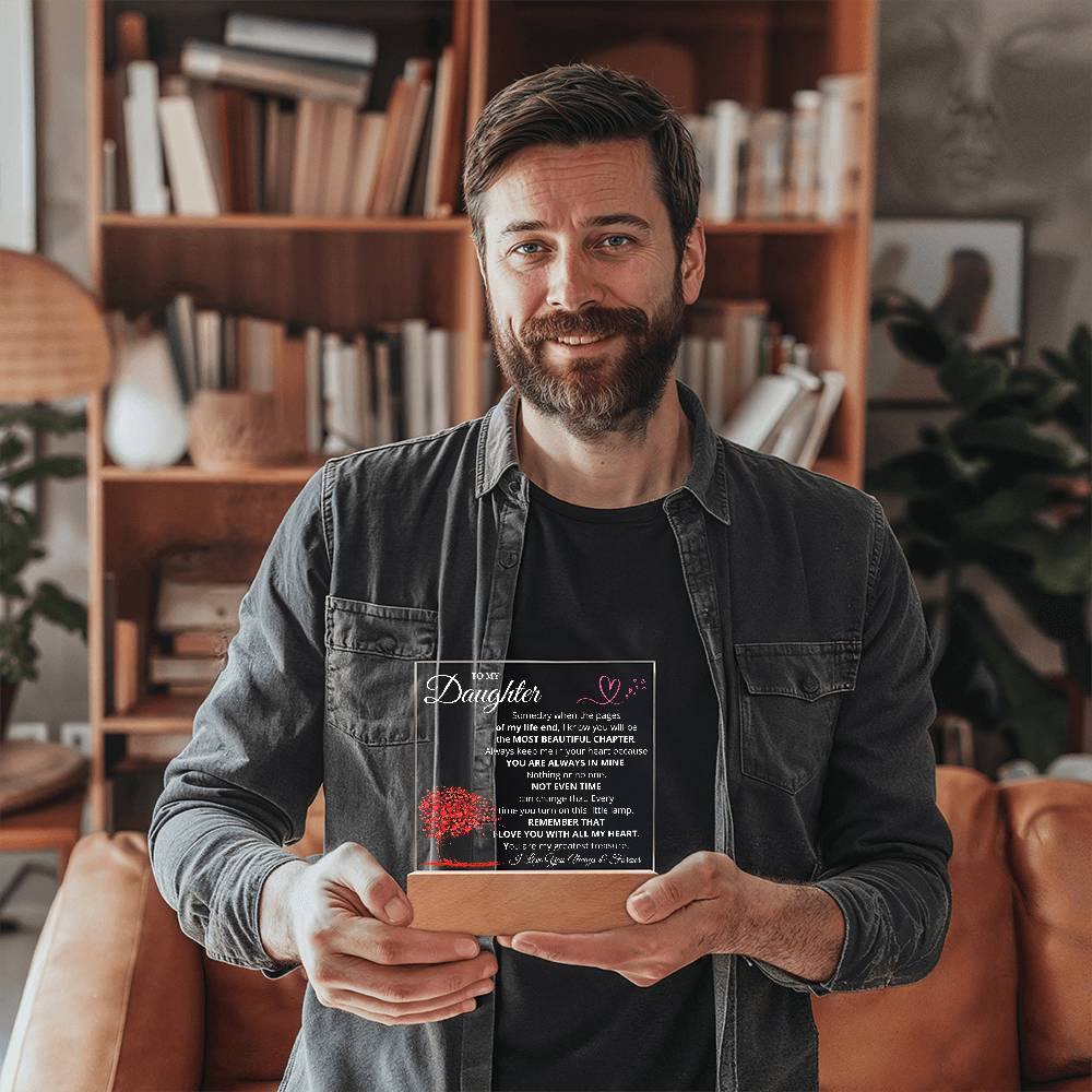 Daughter Most Beautiful Chapter LED Acrylic Plaque