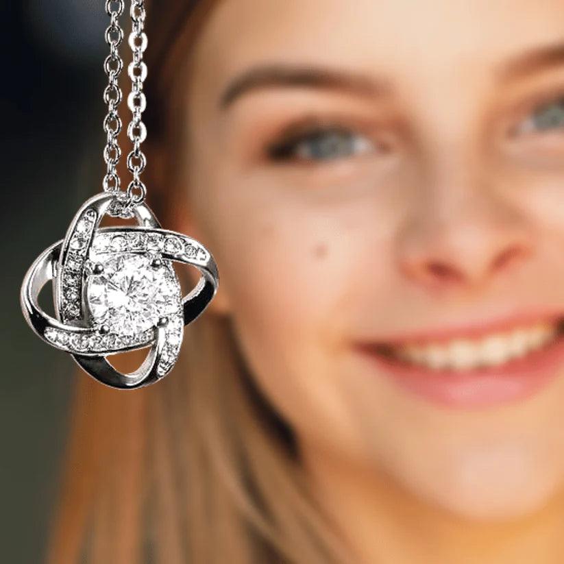 Daughter - Proud - Love Knot Necklace