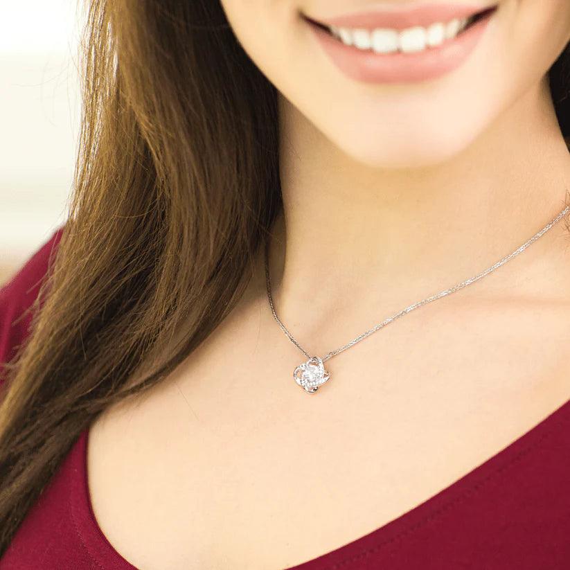 Daughter - Proud - Love Knot Necklace