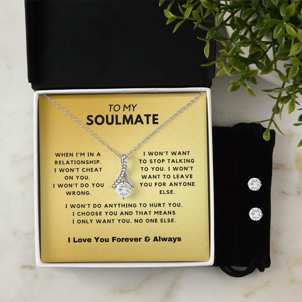 To My Gorgeous - Gold Alluring Necklace Gift Set - CHARMING FAMILY GIFT