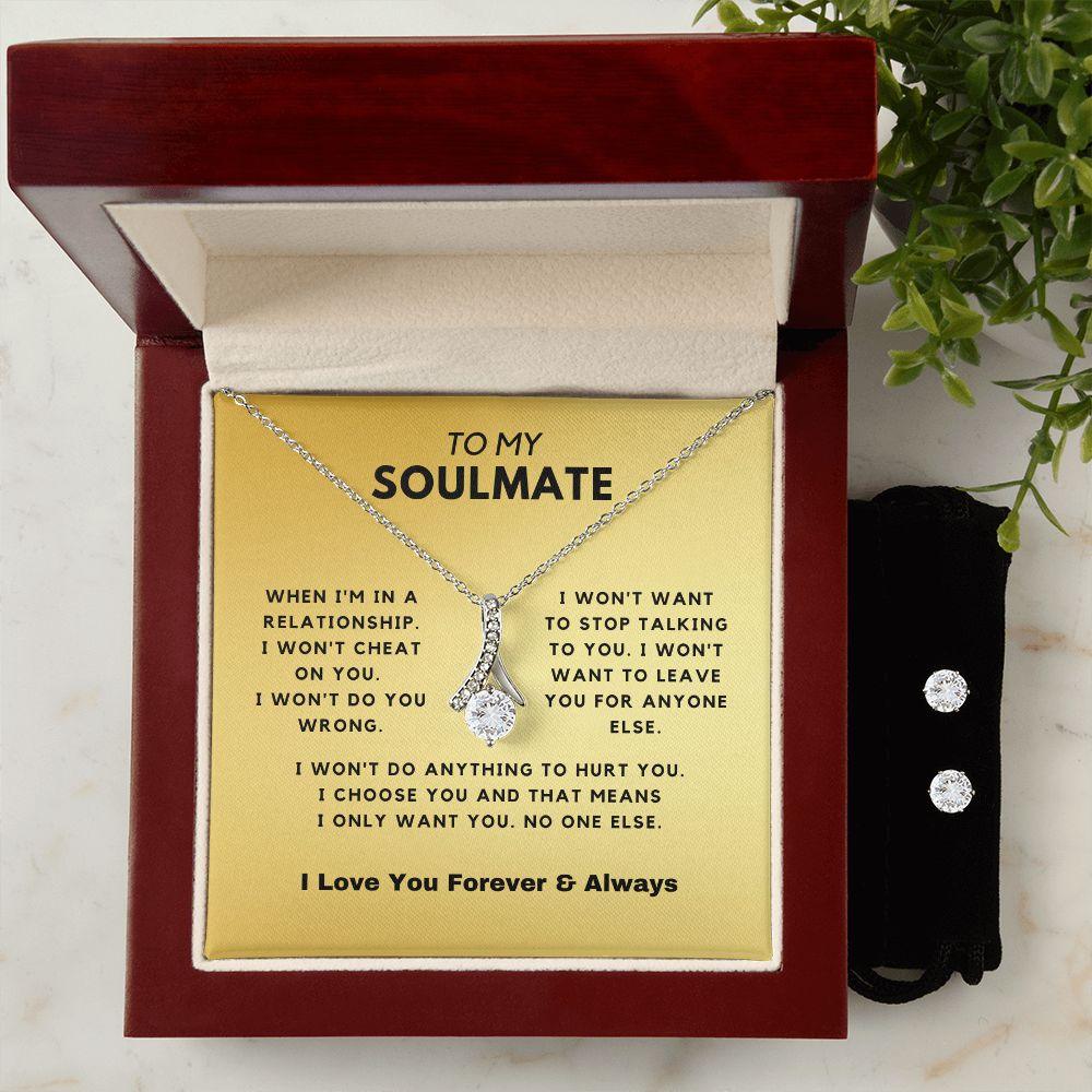 To My Gorgeous - Gold Alluring Necklace Gift Set - CHARMING FAMILY GIFT