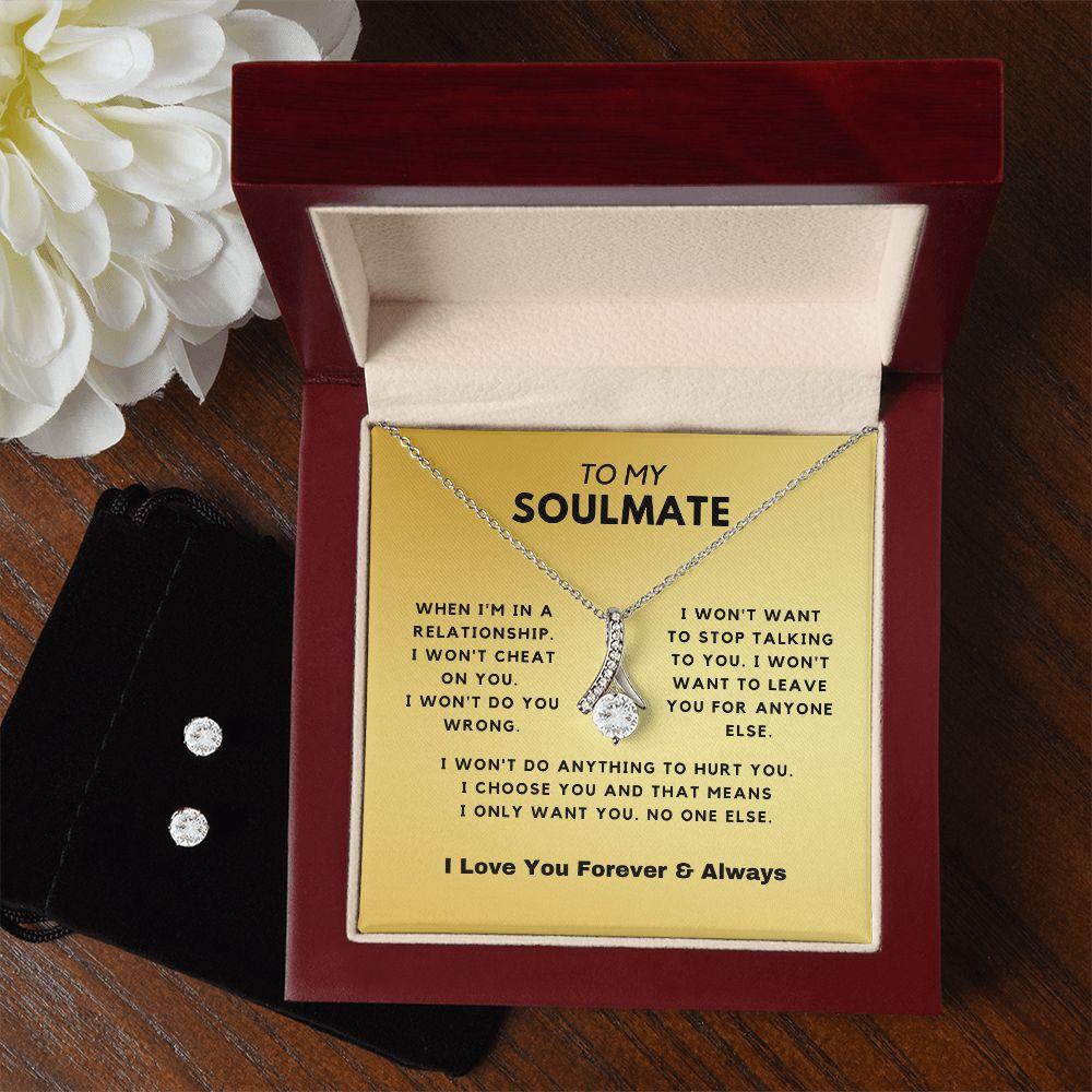 To My Gorgeous - Gold Alluring Necklace Gift Set - CHARMING FAMILY GIFT