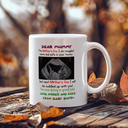 Dear Mummy - Love, Kisses and Kicks From Baby Bump - With ultrasound Image