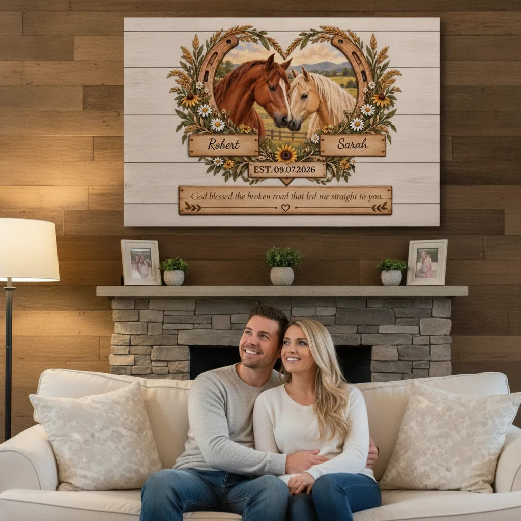Personalized Horse Anniversary Wall Decor