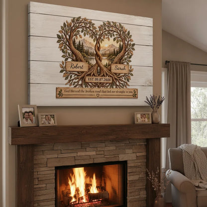 Rustic Tree of Life Couple Wall Art