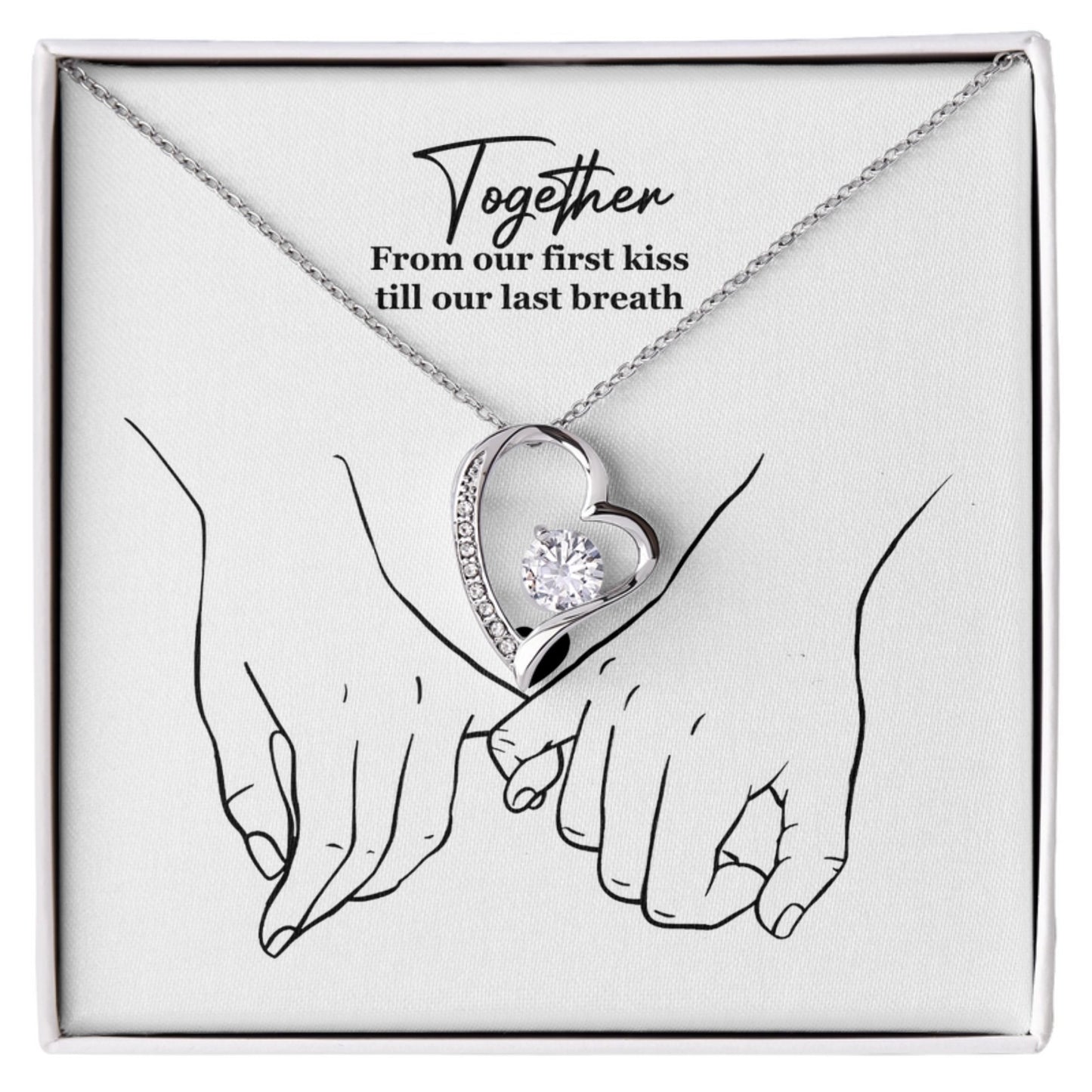 💖 From Our First Kiss Till Our Last Breath – Forever Love Necklace 💖