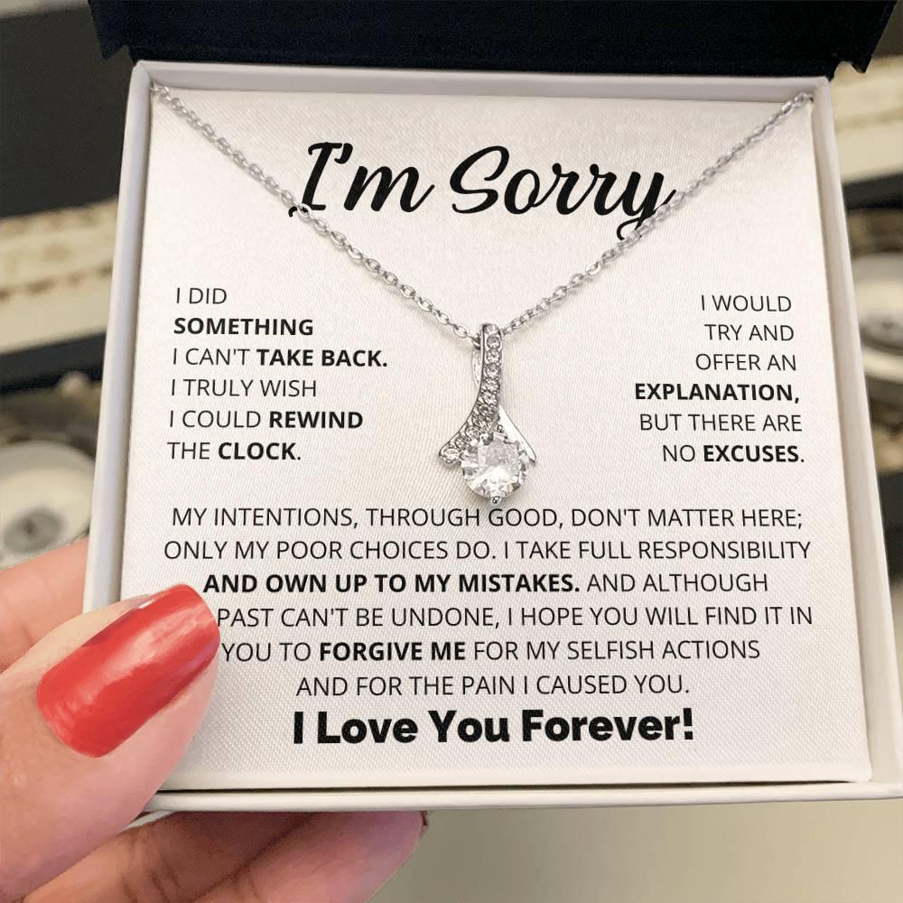 Apology Gift For Her - I Take Full Responsibility - Alluring Beauty Necklace - Charming Family Gift