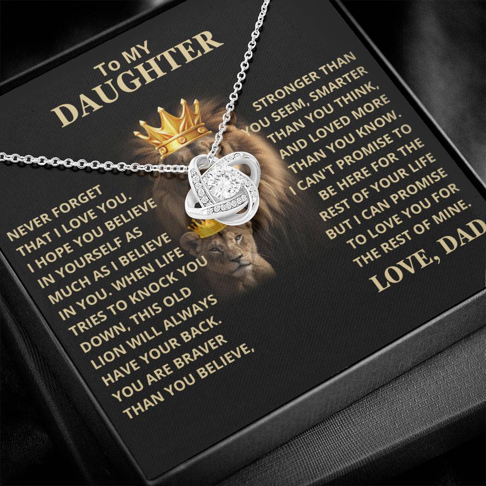 Beautiful Daughter Gift, This old lion will always have your back