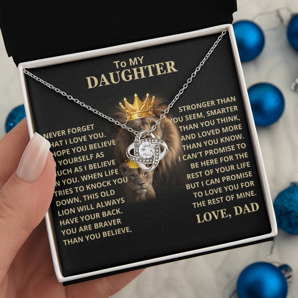 Beautiful Daughter Gift, This old lion will always have your back