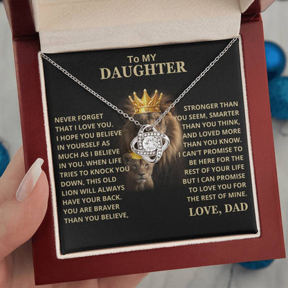 Beautiful Daughter Gift, This old lion will always have your back