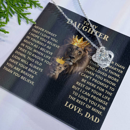 Beautiful Daughter Gift, This old lion will always have your back