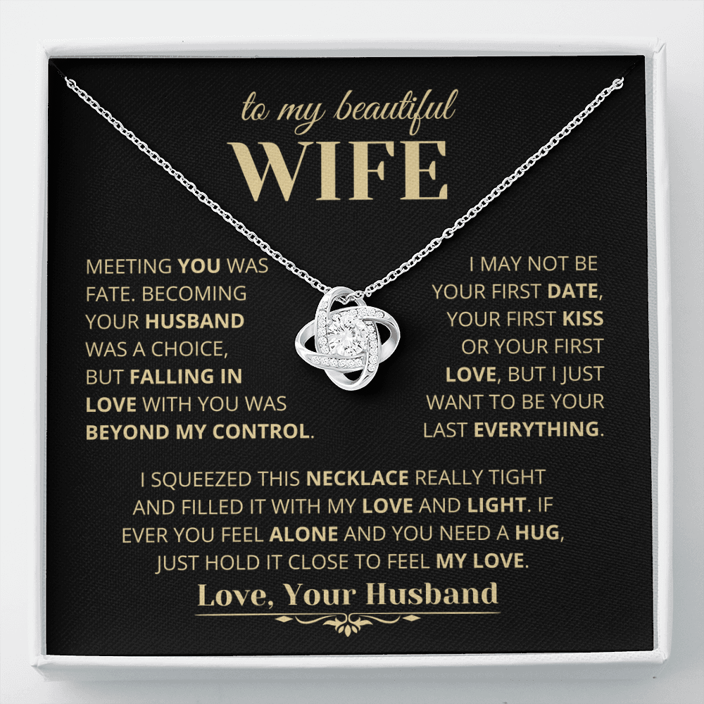Beautiful Gift For Wife, "Meeting You Was Fate"