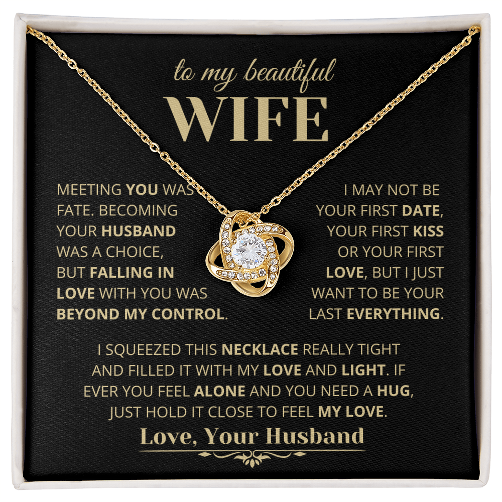 Beautiful Gift For Wife, "Meeting You Was Fate"