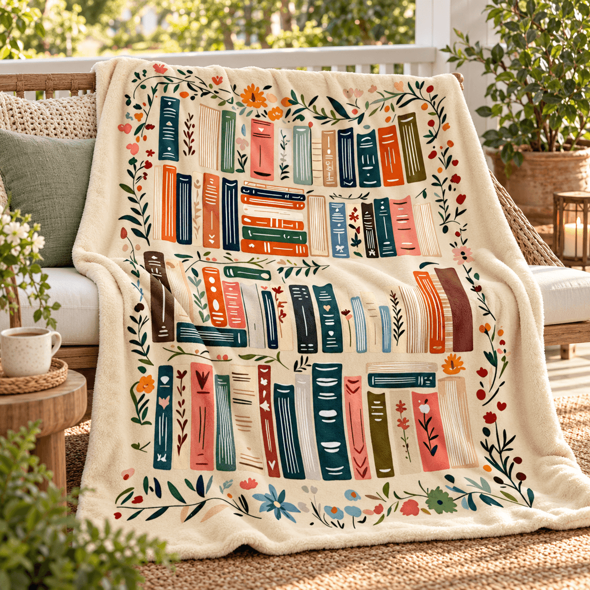 Book Blanket  - Cozy Blanket Gift for Book Lovers and Readers 50x60