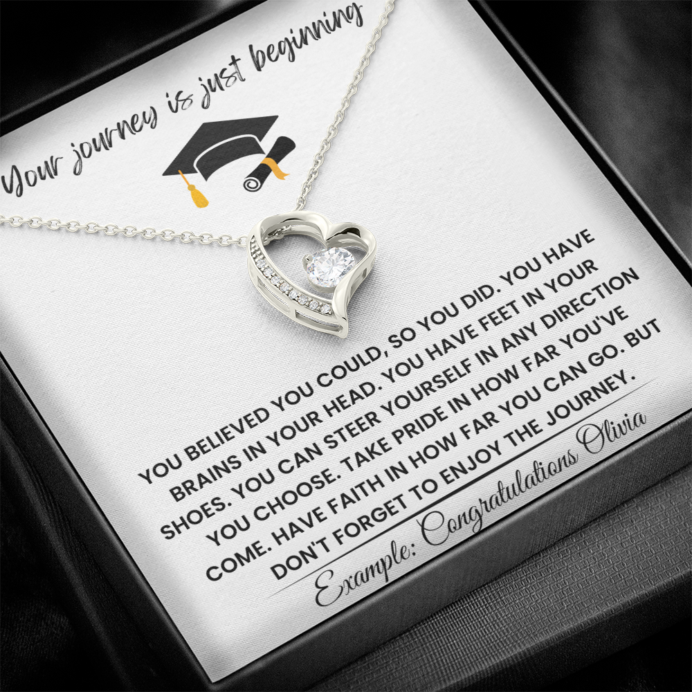 Congratulations Olivia - Forever Love Necklace Gift Set