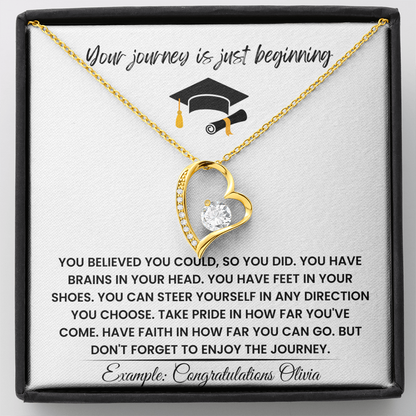 Congratulations Olivia - Forever Love Necklace Gift Set