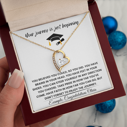 Congratulations Olivia - Forever Love Necklace Gift Set