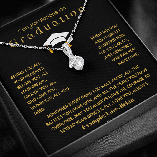 Congratulations On Graduation - Alluring Beauty Necklace Gift Set