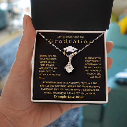 Congratulations On Graduation - Alluring Beauty Necklace Gift Set