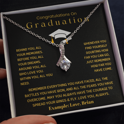Congratulations On Graduation - Alluring Beauty Necklace Gift Set