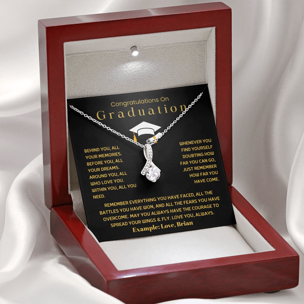 Congratulations On Graduation - Alluring Beauty Necklace Gift Set