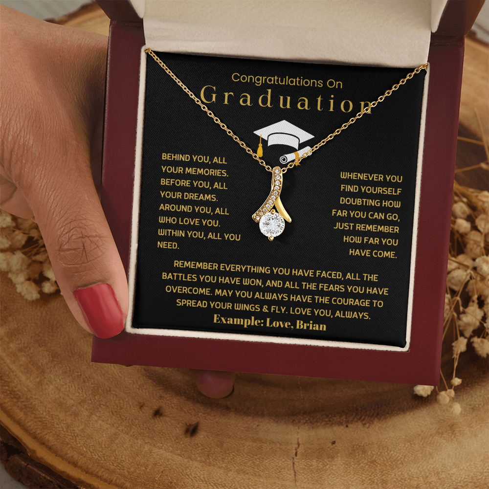 Congratulations On Graduation - Alluring Beauty Necklace Gift Set