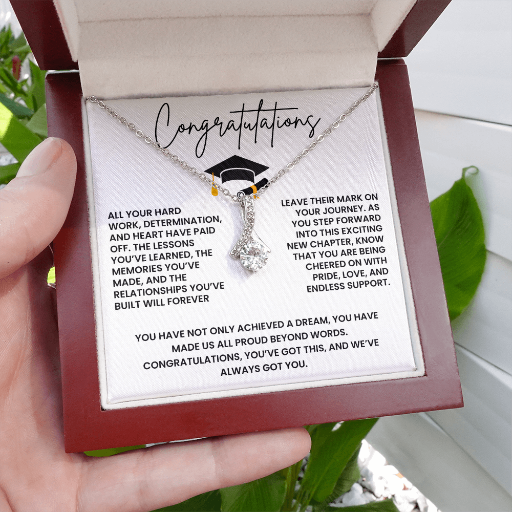 Congregation on Graduation - All Your Hard Work - Alluring Beauty Necklace Gift Set