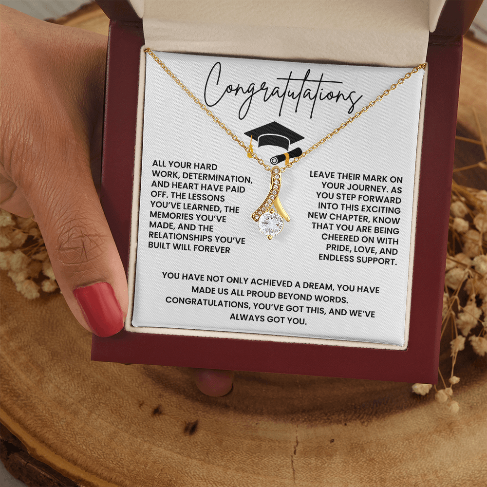 Congregation on Graduation - All Your Hard Work - Alluring Beauty Necklace Gift Set