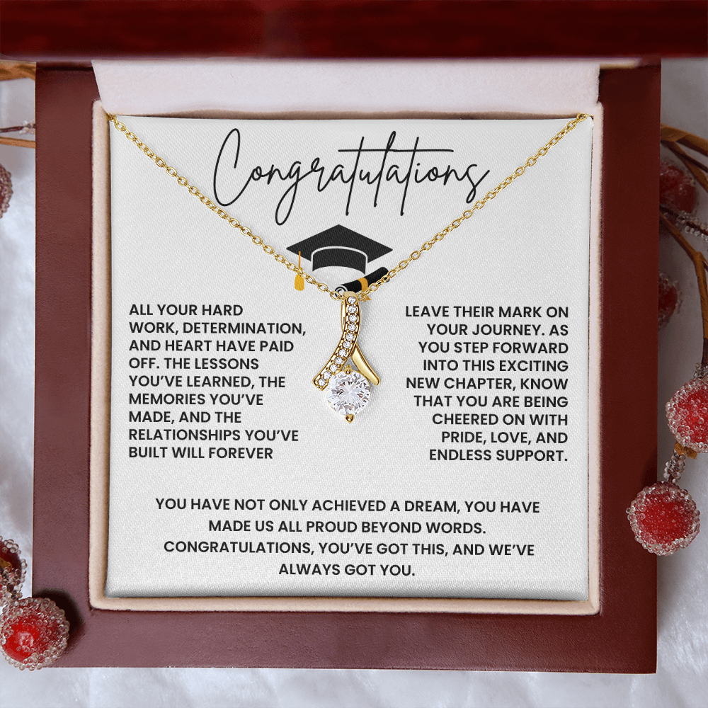 Congregation on Graduation - All Your Hard Work - Alluring Beauty Necklace Gift Set