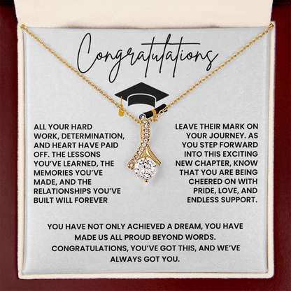 Congregation on Graduation - All Your Hard Work - Alluring Beauty Necklace Gift Set