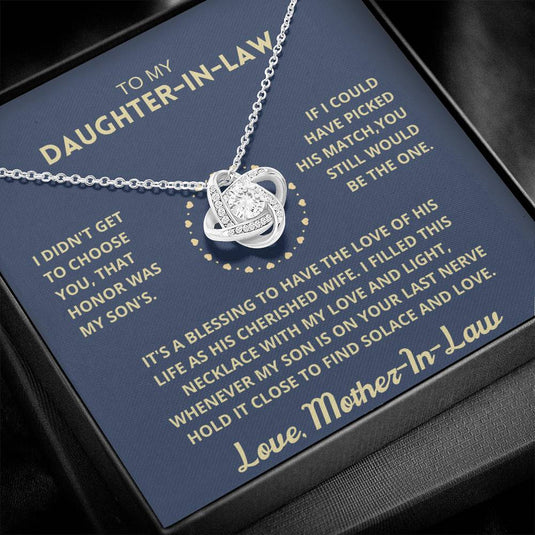 Daughter-In-Law Gift, I Didn't Get To Choose You - CHARMING FAMILY GIFT LLC 